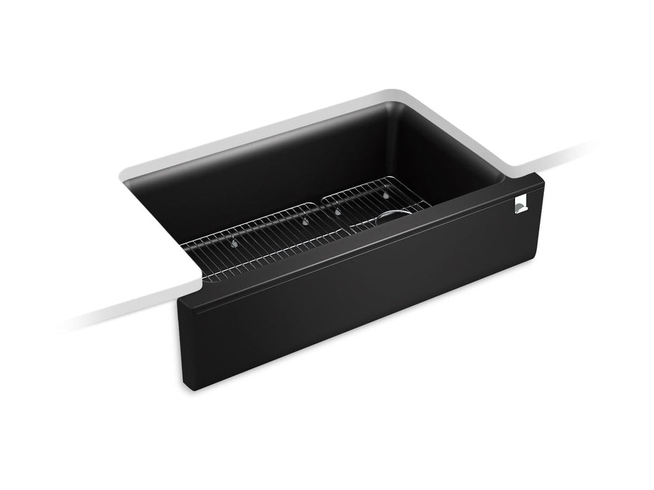 KOHLER K-25786 Cairn 34" undermount single-bowl farmhouse kitchen sink
