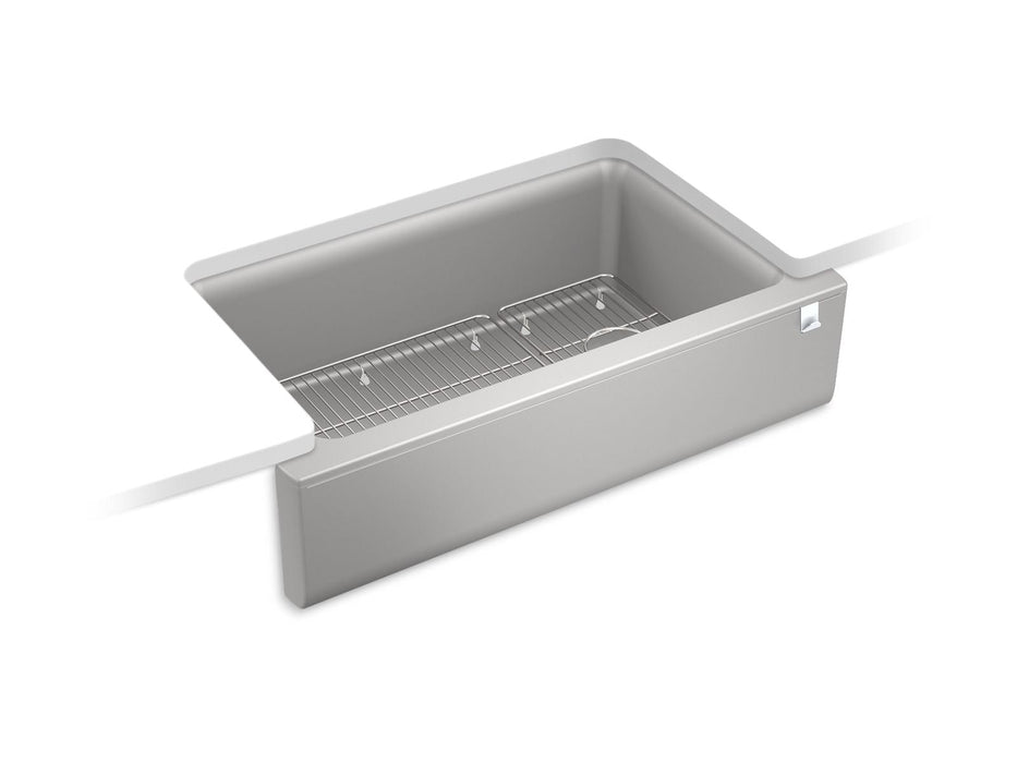 KOHLER K-25786 Cairn 34" undermount single-bowl farmhouse kitchen sink