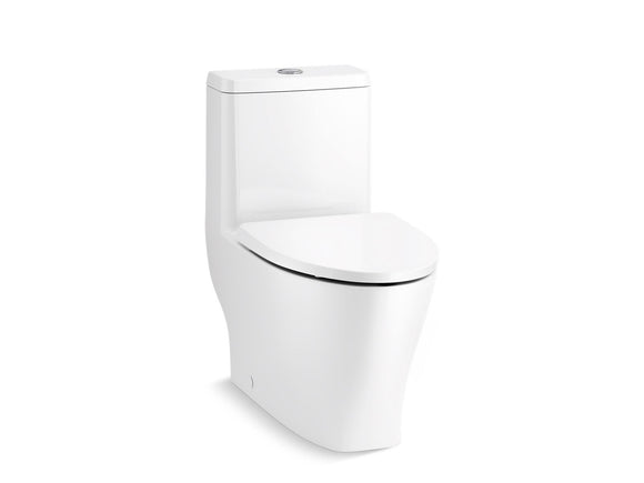 KOHLER K-23188 Reach Curv One-piece compact elongated toilet with skirted trapway, dual-flush