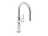 KOHLER K-22972 Crue Pull-down kitchen sink faucet with three-function sprayhead