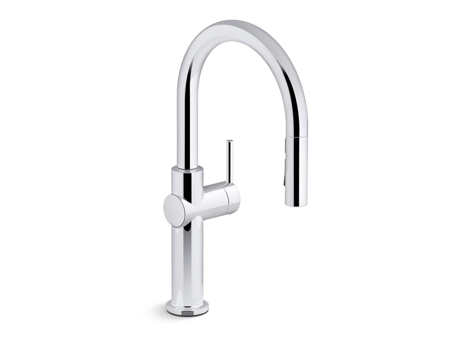 KOHLER K-22972 Crue Pull-down kitchen sink faucet with three-function sprayhead