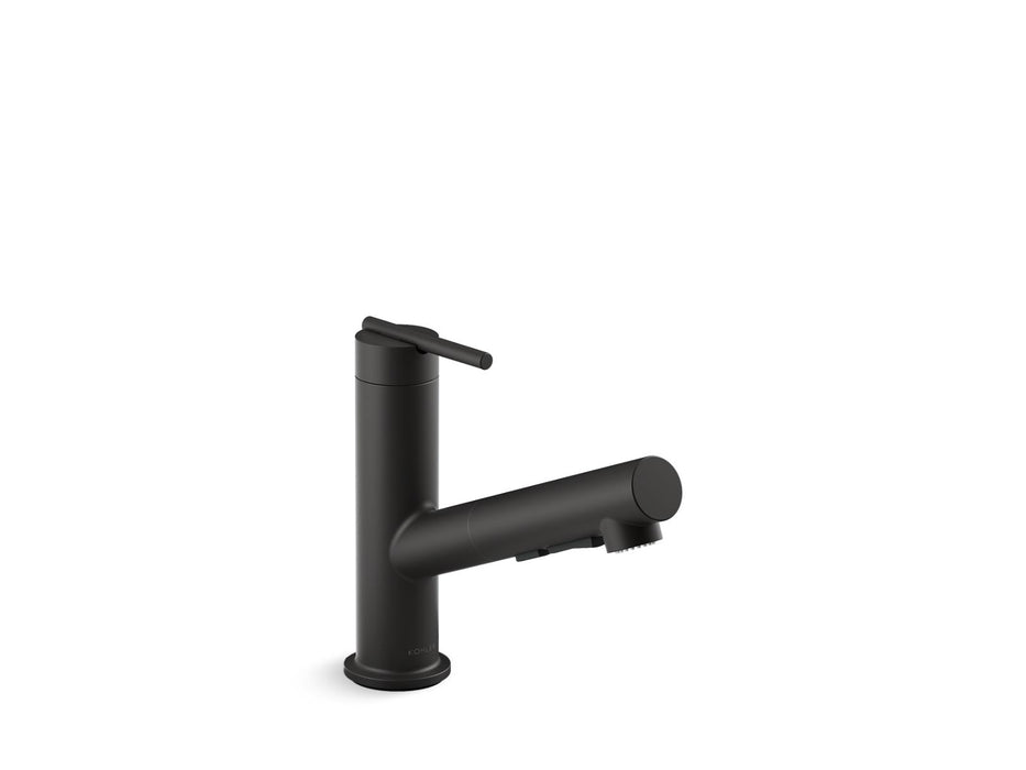 KOHLER K-22976 Crue Pull-out kitchen sink faucet with three-function sprayhead