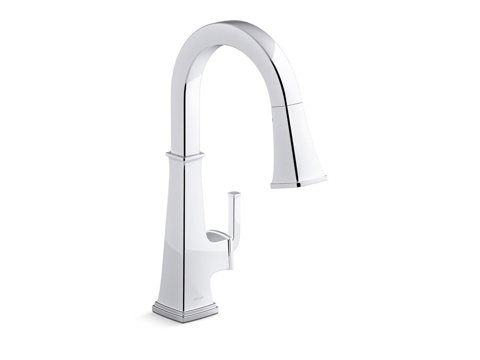 KOHLER K-23830 Riff Pull-down kitchen sink faucet with three-function sprayhead