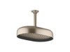 KOHLER Statement Oblong 12" single-function rainhead, 2.5 gpm