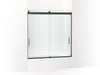 KOHLER K-706000-L Levity 62" H sliding bath door with 1/4"-thick glass