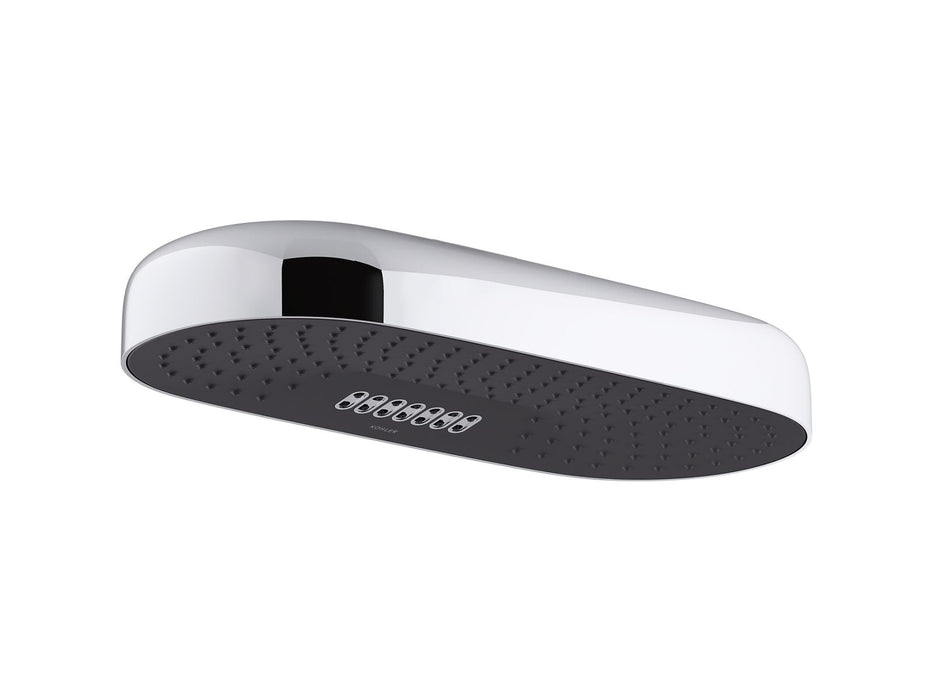 KOHLER Statement Oblong 18" two-function rainhead, 2.5 gpm