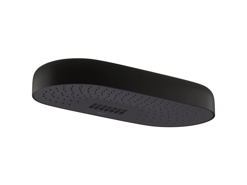 KOHLER Statement Oblong 18" two-function rainhead, 2.5 gpm