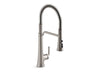 KOHLER K-23765 Tone Semi-professional pull-down kitchen sink faucet with three-function sprayhead