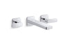 KOHLER K-T27120-4 Parallel Wall-mount bathroom sink faucet trim, 1.2 gpm