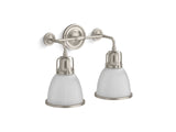 KOHLER K-32282-SC02 Hauksbee Two-light bell sconce