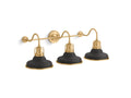 Black with Brass Trim