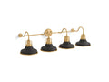 Black with Brass Trim