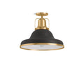 Black with Brass Trim