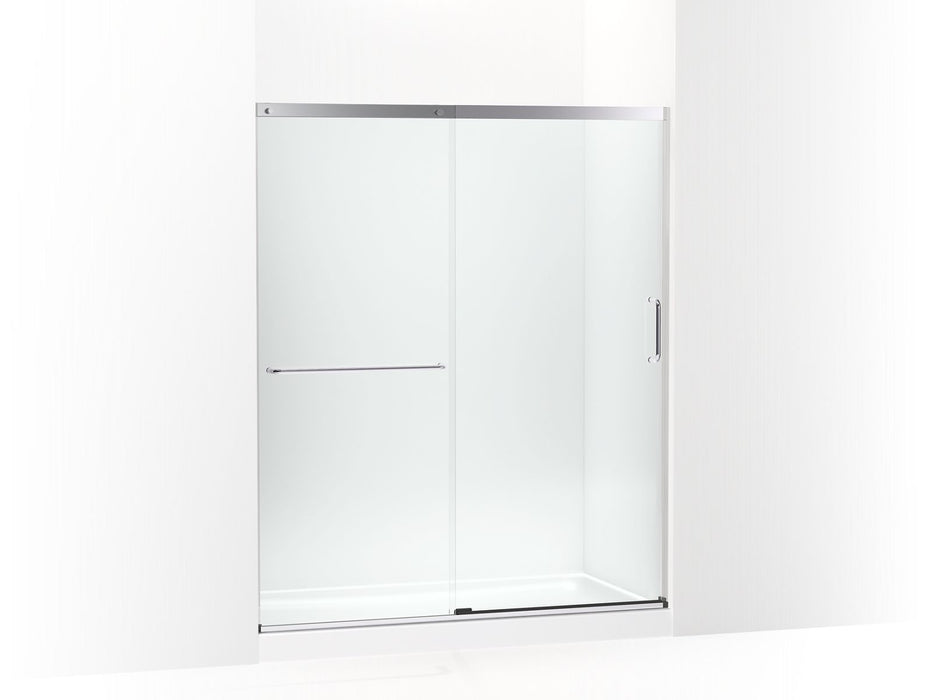 KOHLER K-707608-6L Elate Sliding shower door, 70-1/2" H x 56-1/4 - 59-5/8" W, with 1/4" thick Crystal Clear glass