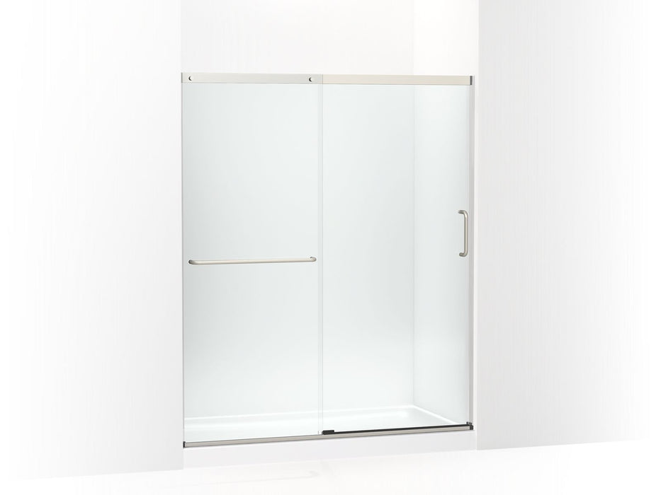 KOHLER K-707608-6L Elate Sliding shower door, 70-1/2" H x 56-1/4 - 59-5/8" W, with 1/4" thick Crystal Clear glass