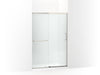 KOHLER K-707606-6D3 Elate Sliding shower door, 70-1/2" H x 44-1/4 - 47-5/8" W, with 1/4" thick Frosted glass