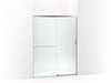KOHLER K-707607-6L Elate Sliding shower door, 70-1/2" H x 50-1/4 - 53-5/8" W, with 1/4" thick Crystal Clear glass