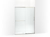 KOHLER K-707607-6D3 Elate Sliding shower door, 70-1/2" H x 50-1/4 - 53-5/8" W, with 1/4" thick Frosted glass
