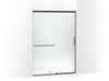 KOHLER K-707614-8L Elate Sliding shower door, 75-1/2" H x 50-1/4 - 53-5/8" W, with heavy 5/16" thick Crystal Clear glass