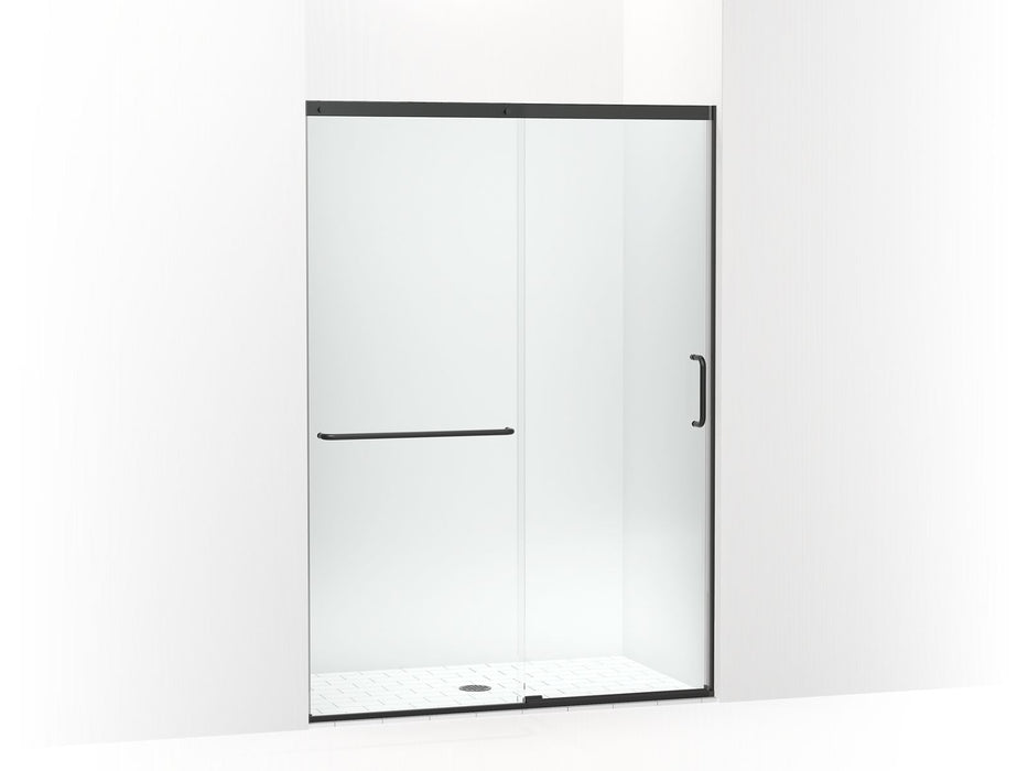 KOHLER K-707614-8L Elate Sliding shower door, 75-1/2" H x 50-1/4 - 53-5/8" W, with heavy 5/16" thick Crystal Clear glass