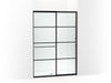 KOHLER K-707614-8G79 Elate Sliding shower door, 75-1/2" H x 50-1/4 - 53-5/8" W, with heavy 5/16" thick Crystal Clear glass with rectangular grille pattern