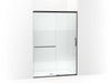 KOHLER K-707614-8G81 Elate Sliding shower door, 75-1/2" H x 50-1/4 - 53-5/8" W, with heavy 5/16" thick Crystal Clear glass with privacy band