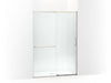 KOHLER K-707614-8L Elate Sliding shower door, 75-1/2" H x 50-1/4 - 53-5/8" W, with heavy 5/16" thick Crystal Clear glass