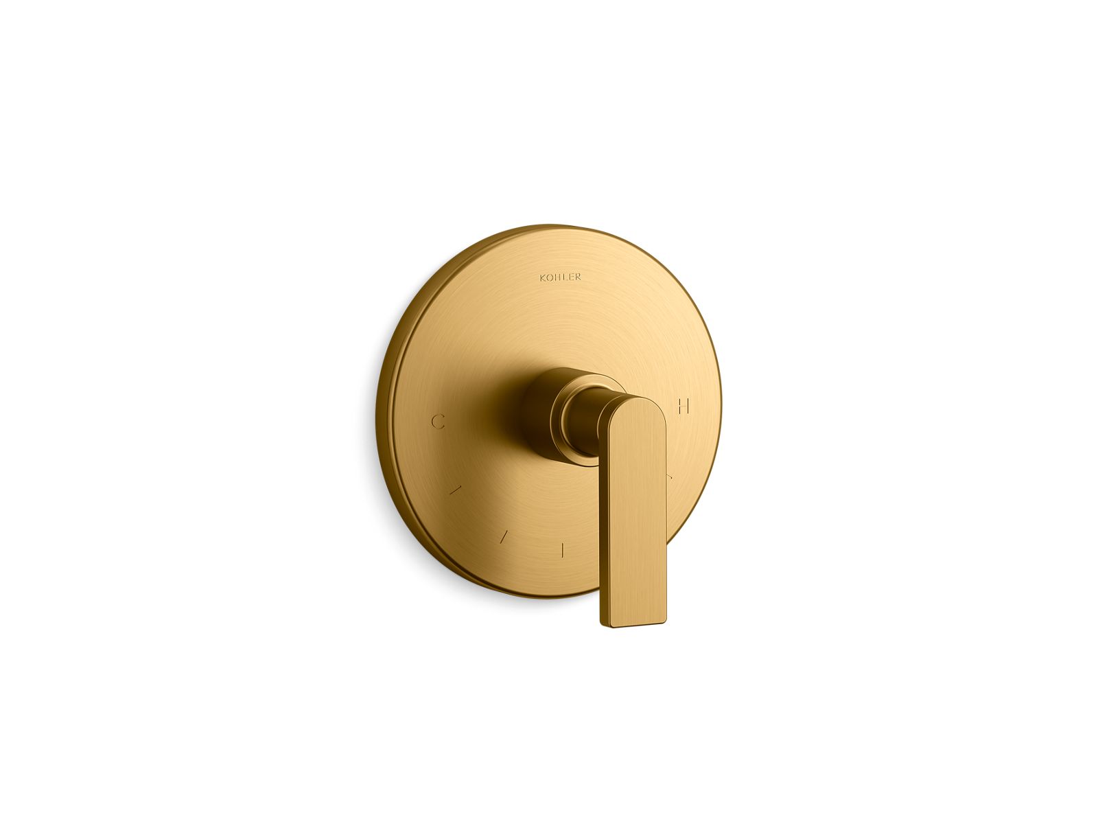 KOHLER Composed Mastershower Temperature Control Valve Trim With Lever Handle in Vibrant French Gold