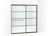 KOHLER K-707617-8G80 Elate Sliding shower door, 75-1/2" H x 68-1/4 - 71-5/8" W, with heavy 5/16" thick Frosted glass with rectangular grille pattern