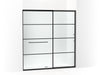 KOHLER K-707617-8G79 Elate Sliding shower door, 75-1/2" H x 68-1/4 - 71-5/8" W, with heavy 5/16" thick Crystal Clear glass with rectangular grille pattern