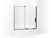KOHLER K-707623-8L Echelon Sliding bath door, 58-1/4" H x 55-3/4 - 59-3/4" W, with 5/16" thick Crystal Clear glass