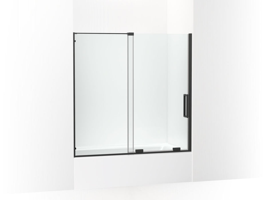 KOHLER K-707623-8L Echelon Sliding bath door, 58-1/4" H x 55-3/4 - 59-3/4" W, with 5/16" thick Crystal Clear glass