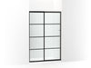 KOHLER K-707606-6G79 Elate Sliding shower door, 70-1/2" H x 44-1/4 - 47-5/8" W, with 1/4" thick Crystal Clear glass with rectangular grille pattern