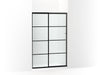 KOHLER K-707606-6G80 Elate Sliding shower door, 70-1/2" H x 44-1/4 - 47-5/8" W, with 1/4" thick Frosted glass with rectangular grille pattern