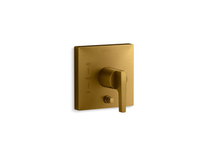 KOHLER K-T99762-4 Honesty Rite-Temp valve trim with push-button diverter