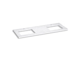 KOHLER K-28255 Silestone 61" quartz vanity top with two rectangular cutouts