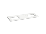 KOHLER K-28255 Silestone 61" quartz vanity top with two rectangular cutouts