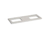 KOHLER K-28257 Silestone 61" quartz vanity top with two rectangular cutouts for Carillon sinks