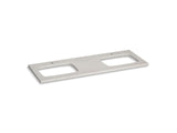 KOHLER K-28257 Silestone 61" quartz vanity top with two rectangular cutouts for Carillon sinks