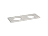KOHLER K-28259 Silestone quartz 61" vanity top with double oval cutouts