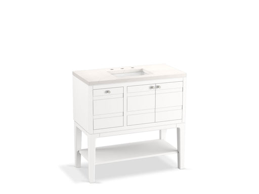 KOHLER K-33524-ASB Helst 36" bathroom vanity cabinet with sink and quartz top