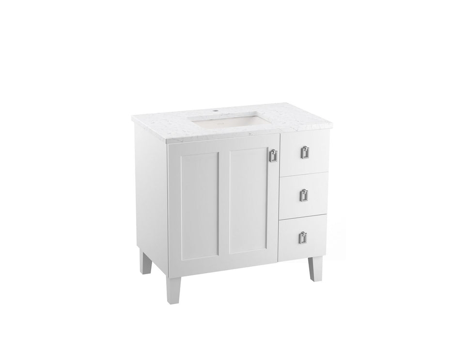KOHLER K-99533-LGR Poplin 36" bathroom vanity cabinet