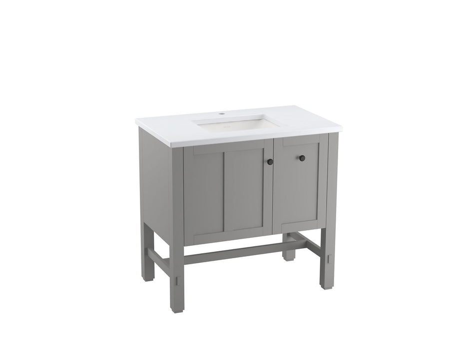 KOHLER Tresham 36" bathroom vanity cabinet with sink and quartz top
