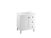 KOHLER Poplin 30" bathroom vanity cabinet with sink and quartz top