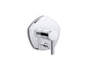 KOHLER K-T27044-4 Occasion Rite-Temp valve trim with push-button diverter and lever handle