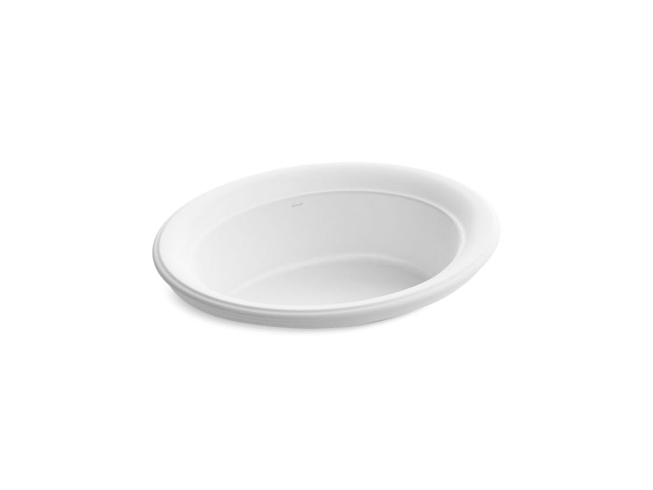 KOHLER K-21780 Artifacts 21" oval drop-in bathroom sink