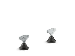 KOHLER K-98068-6HWL Artifacts Howlite T-handle bathroom sink faucet handles