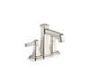 KOHLER K-27398-4N Riff Centerset bathroom sink faucet, 0.5 gpm