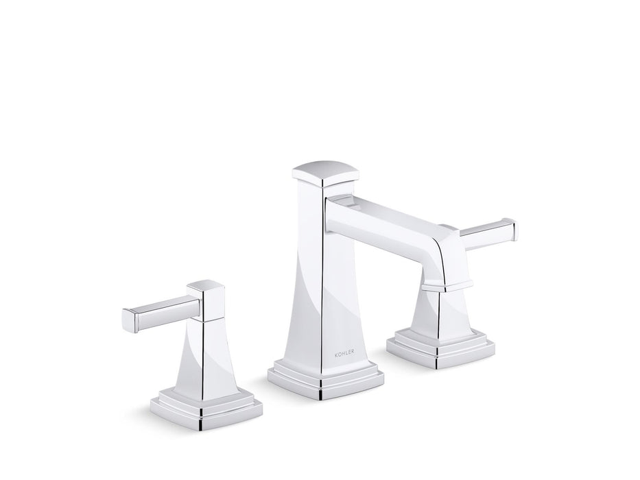 KOHLER K-27399-4N Riff Widespread bathroom sink faucet, 0.5 gpm