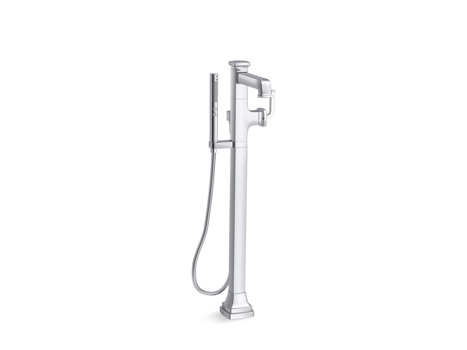 KOHLER K-T27408-4 Riff Floor-mount bath filler trim with handshower